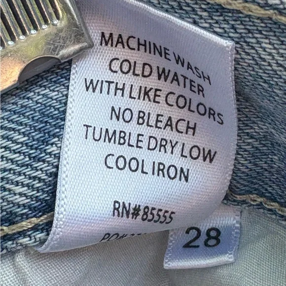 Pistola Light Blue Distressed Jean Shorts - Picture 7 of 10